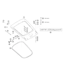 Tapa trasera 982 Cayman GT4 Clubsport 2019-2020