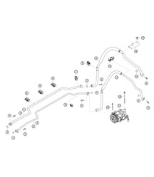 Línea de refrigerante / Compresor 982 Cayman GT4 Clubsport 2019-2020