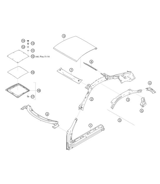 Diagram 8.8-05 Porsche 996 C4S 3.6L 09/01-2005 Carrozzeria