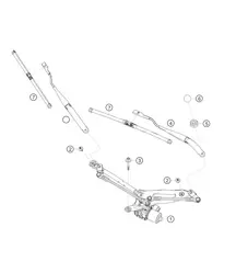 Wiper system 982 Cayman GT4 Clubsport 2019-2020