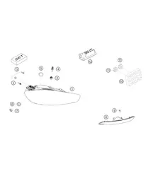 Rear light 982 Cayman GT4 Clubsport 2019-2020