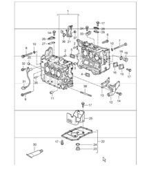 crankcase 986 Boxster 1997-04