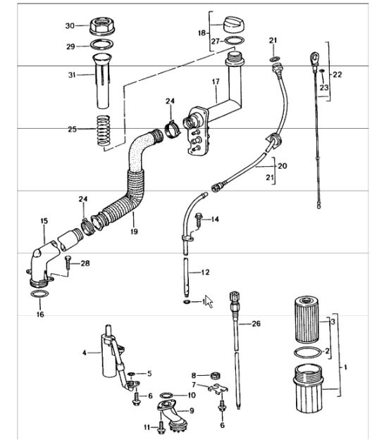 engine lubrication 986 Boxster 1997-04