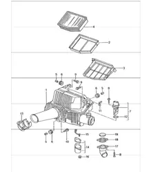 air cleaner 986 Boxster 1997-04
