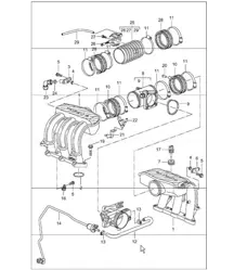 intake distributor 986 Boxster 1997-04