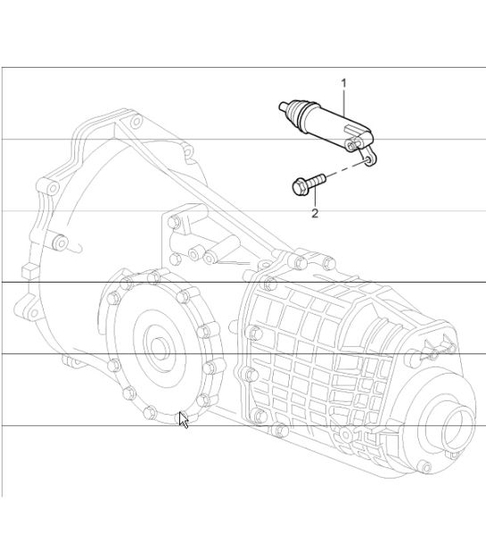 clutch release 986 Boxster (G86.00/01) 1997-04