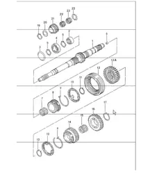 gears and shafts for 986 Boxster G86.00 UPTO 1999 and 986 Boxster G86.01 2002 ONWARDS