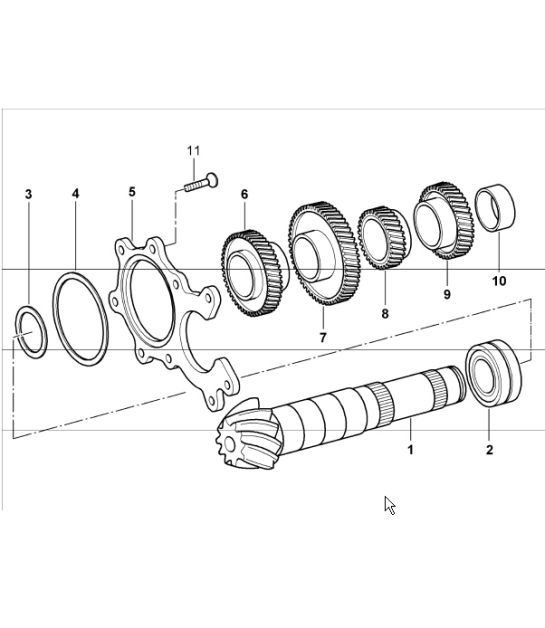 gears and shafts 986 Boxster S G86.20  2000-04