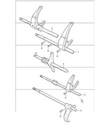gear shift rod shift fork 986 Boxster S G86.20 2000-04