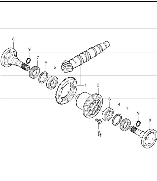 differential rear axle 986 Boxster S G86.20 2000-04