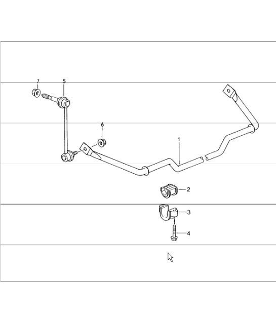 Diagram 501-03 Porsche 卡宴 9YA 2018-2023 