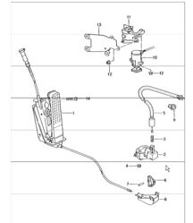 pedals accelerator control 986 Boxster 1997-04