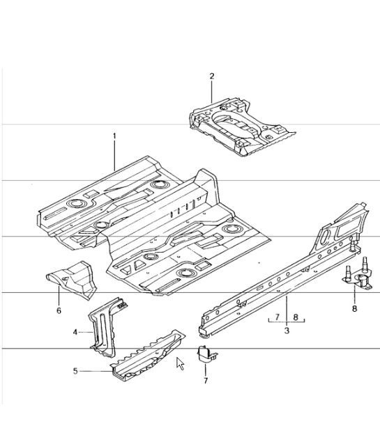 Diagram 801-20 Porsche 957 Cayenne Turbo / Turbo S 4.8L 2007-10 Body
