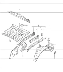 rear end single parts 986 Boxster 1997-04