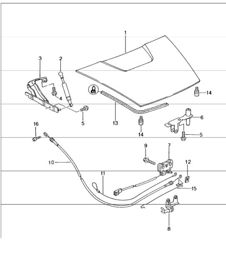 lid rear 986 Boxster 1997-04