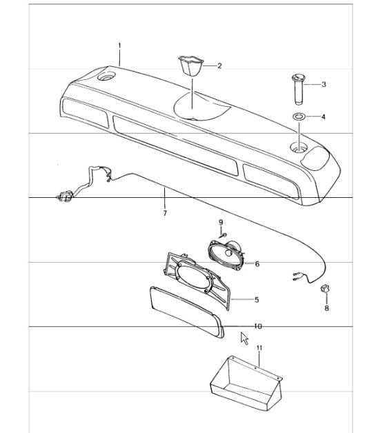 Diagram 807-07 Porsche Boxster 986/987/981 (1997-2016) Body
