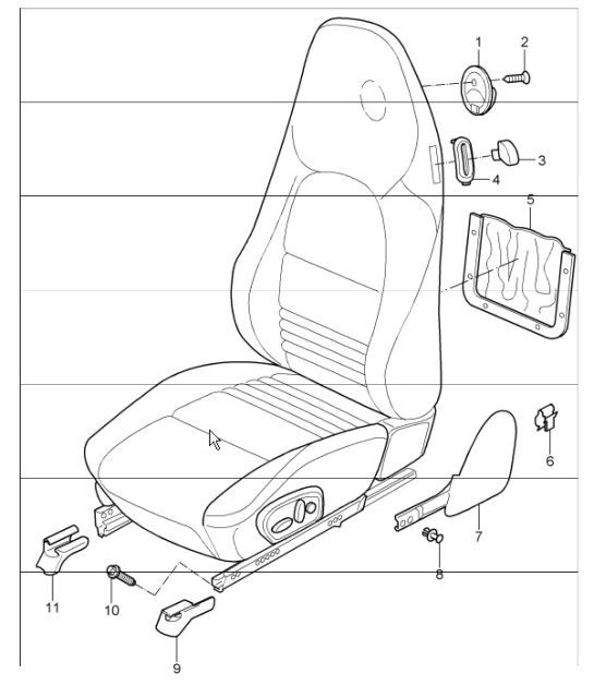 Diagram 817-00 Porsche Cayman 987C/981C (2005-2016) Body
