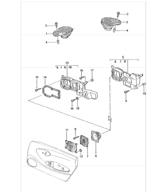 loudspeaker 986 Boxster 1997-04