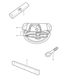 Tool jack 987.2 Boxster / Boxster S 2009-12