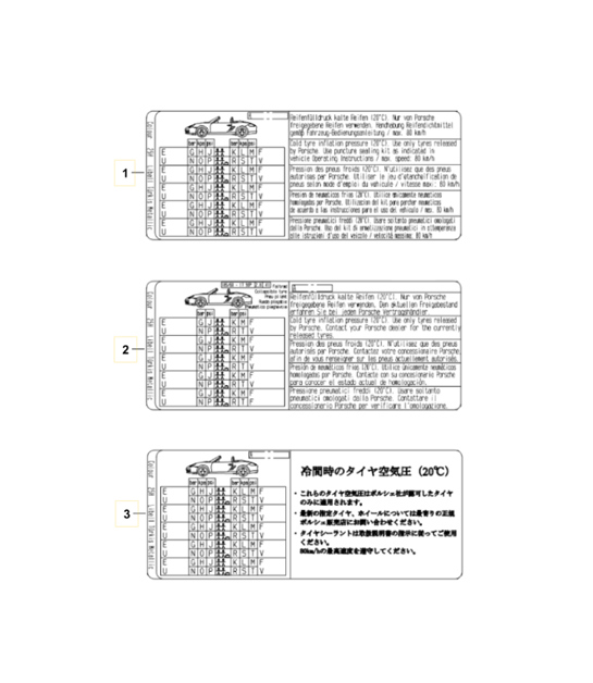 Diagram 003-030 Porsche 911 1984-1986 3.2L Accessories & others 