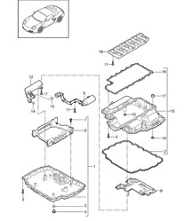 Oil sump 987.2 Boxster / Boxster S 2009-12