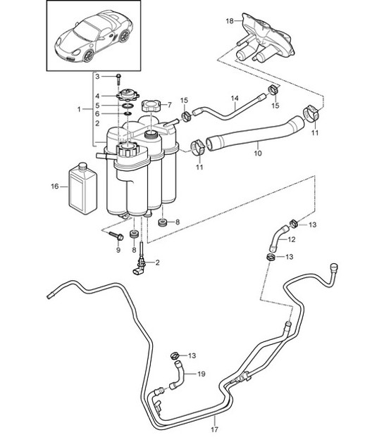 Diagram 105-020 Porsche Cayman 718C (982C) 2017>> Engine