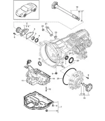- PDK - Cambio / Parti singole (Modello: CG200,CG220) 987.2 Boxster / Boxster S 2009-12
