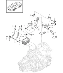 - PDK - Getriebe / Wärmetauscher / Ölrohr / Wasserrohr 987.2 Boxster / Boxster S 2009-12