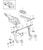 Hand Lever System, Pedal Cluster  Boxster 986/987/981 (1997-2016)