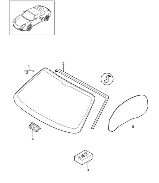 Diagram 805-000 Porsche 993 (911) GT2 1994-97 Body