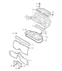 Rivestimenti / Vano motore / Capote 987.2 Boxster Spyder (PR:778) 2009-12
