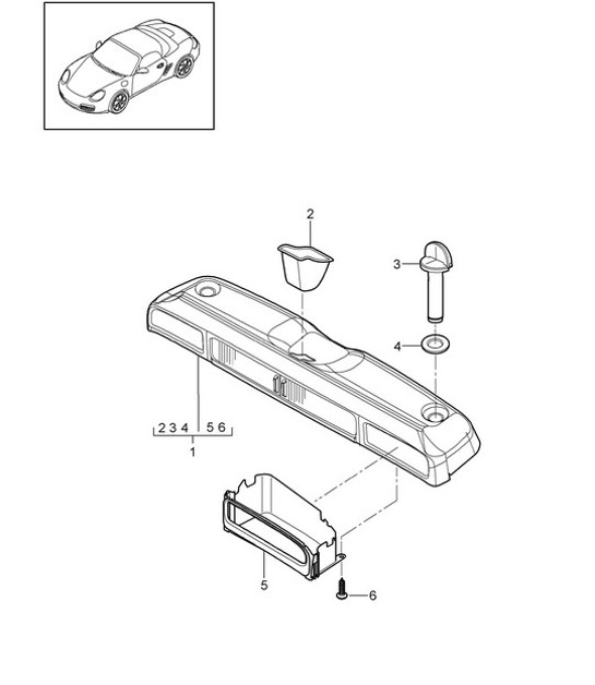 Diagram 807-007 Porsche Boxster 986/987/981 (1997-2016) Body