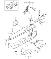 Deurpaneel / Accessoires 987.2 Boxster SPYDER / Boxster R (PR:778) 2010>>