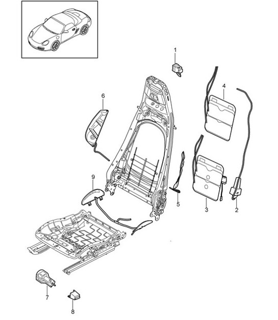 Diagram 817-022 Porsche 996 C2 3.6L 09/01-2005 Body