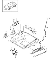 Kuipstoel / Inklapbaar / Zitframe / Accessoires 987.2 Boxster / Boxster S 2009>>