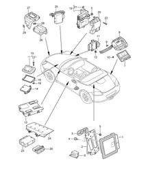 Control units 987.2 Boxster / Boxster S 2009-12