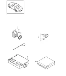 Control units / Ignition/starter switch / PORSCHE ACCES SYSTEM 987.2 Boxster / Boxster S 2009-12