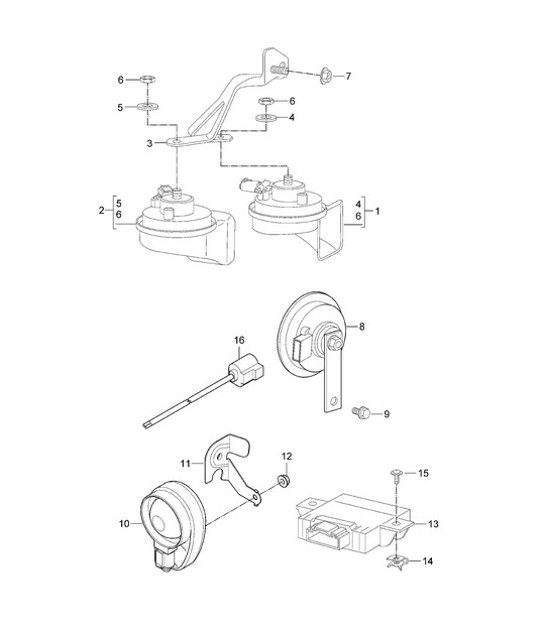 Diagram 903-000 Porsche Carrera GT (2003-2006) 