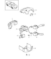 Lenkstockschalter 987.2 Boxster / Boxster S 2009-12