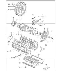 crankshaft 987 Boxster / Boxster S  2005-08