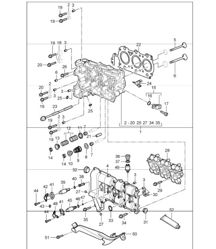 cylinder head 987 Boxster / Boxster S 2005-08