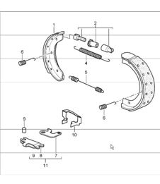 handbrake 987 Boxster / Boxster S 2005-08