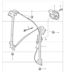 power windows 987 Boxster / Boxster S 2005-08