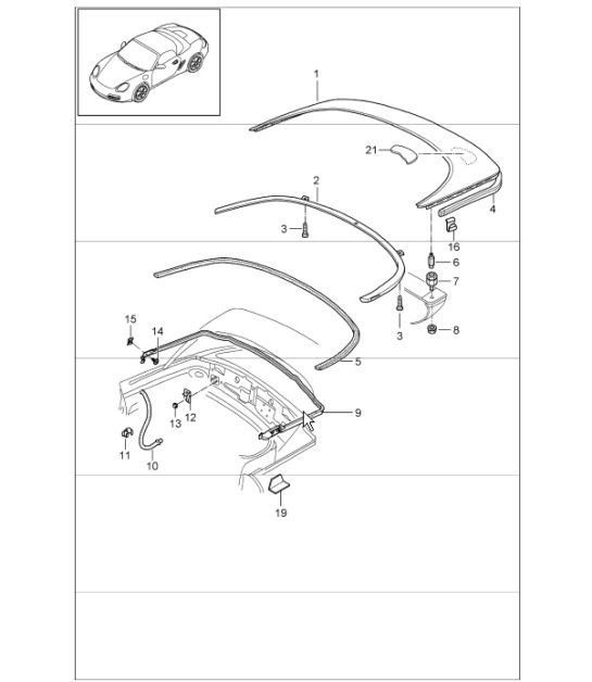 Diagram 811-13 Porsche 卡宴 92A（958） 2010-2017  车身