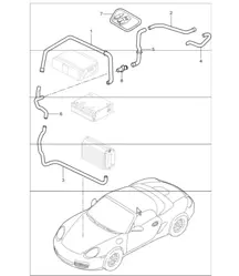 luggage compartment cooling I575 for 987 Boxster / Boxster S 2005-08