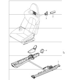 bucket seat collapsible (complete not available) 987 Boxster / Boxster S 2008 ONWARDS