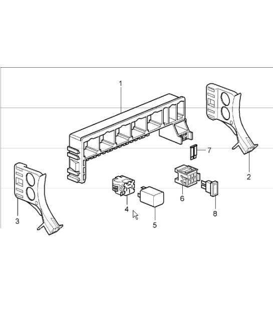 central electrical system rear end 987 Boxster / Boxster S 2005-08