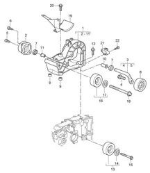 Tensor de correa/transmisión por correa - 9721, 9720 - 987C.1 Cayman 2.7L / 3.4L 2006-08