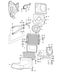 Refroidissement par eau 3 - 9720, 9721, 9723 - 987C.1 Cayman 2,7L / 3,4L 2006-08