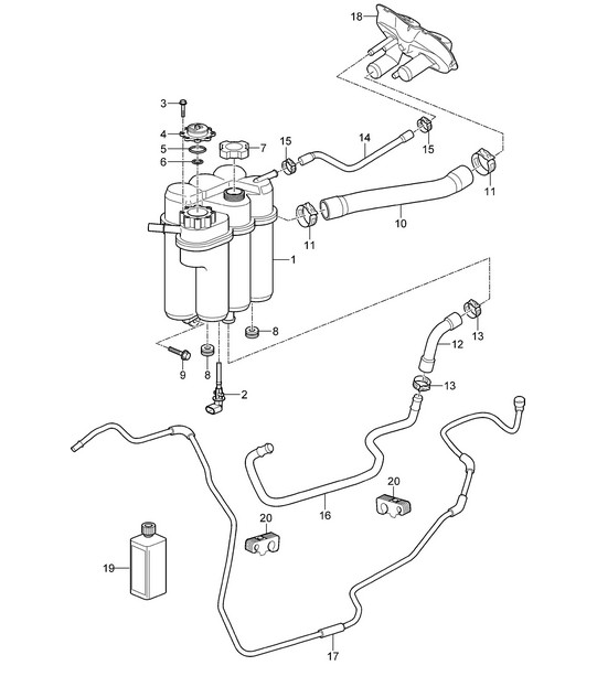 Water cooling 4 - 720, 9721, 9722 - 987C.1 Cayman 2.7L / 3.4L 2006-08